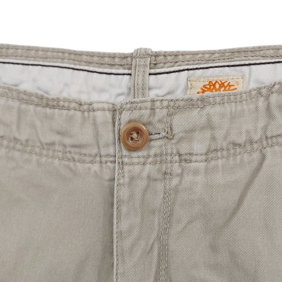 Timberland Cargo Shorts Mens 38 Beige Flat Front High Rise Cotton Outdoor Hiking - Picture 8 of 10